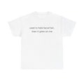 facial hair t-shirt